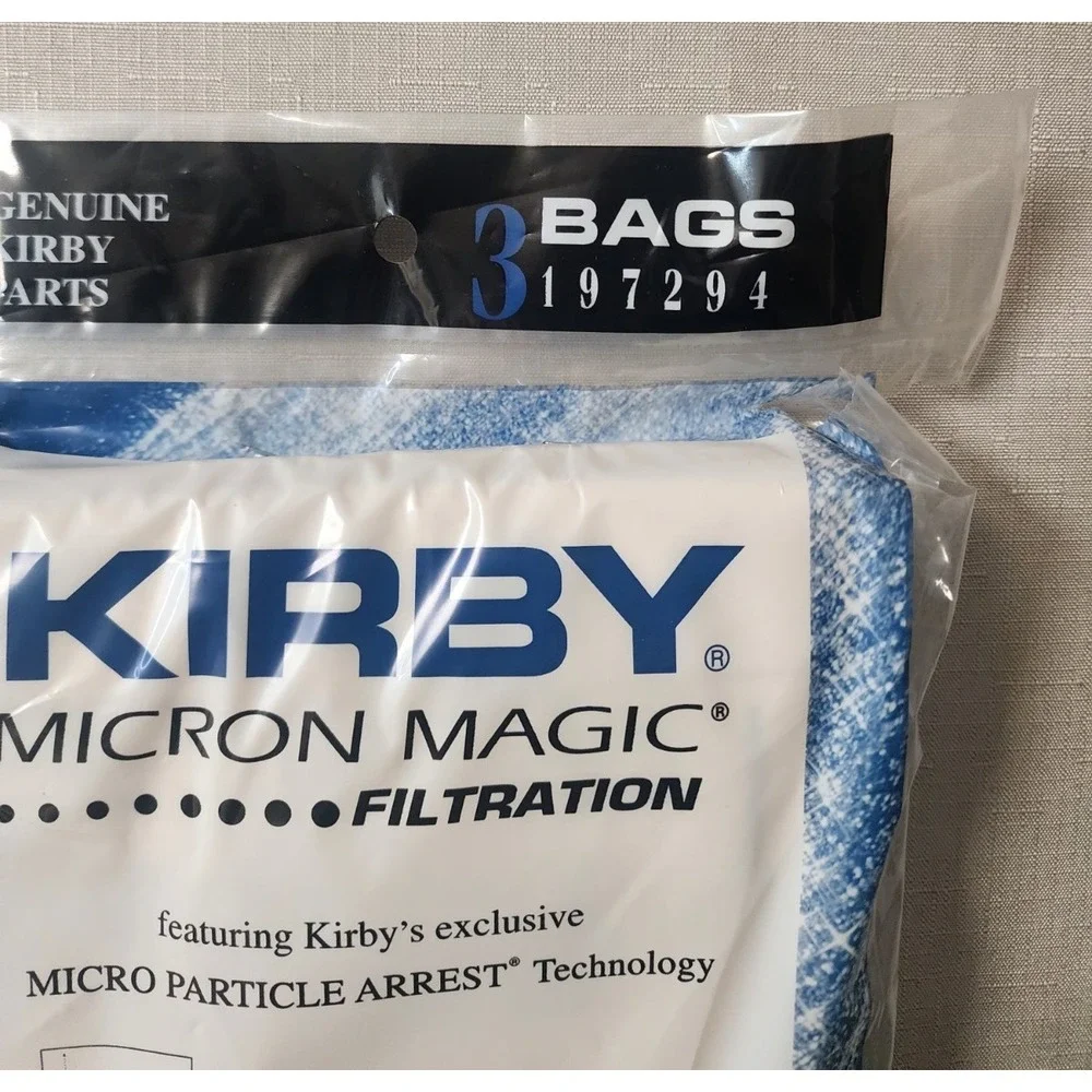 Genuine Kirby Micron Magic Filtration Bags (3) #197294 For G4, G5 and Gsix‎